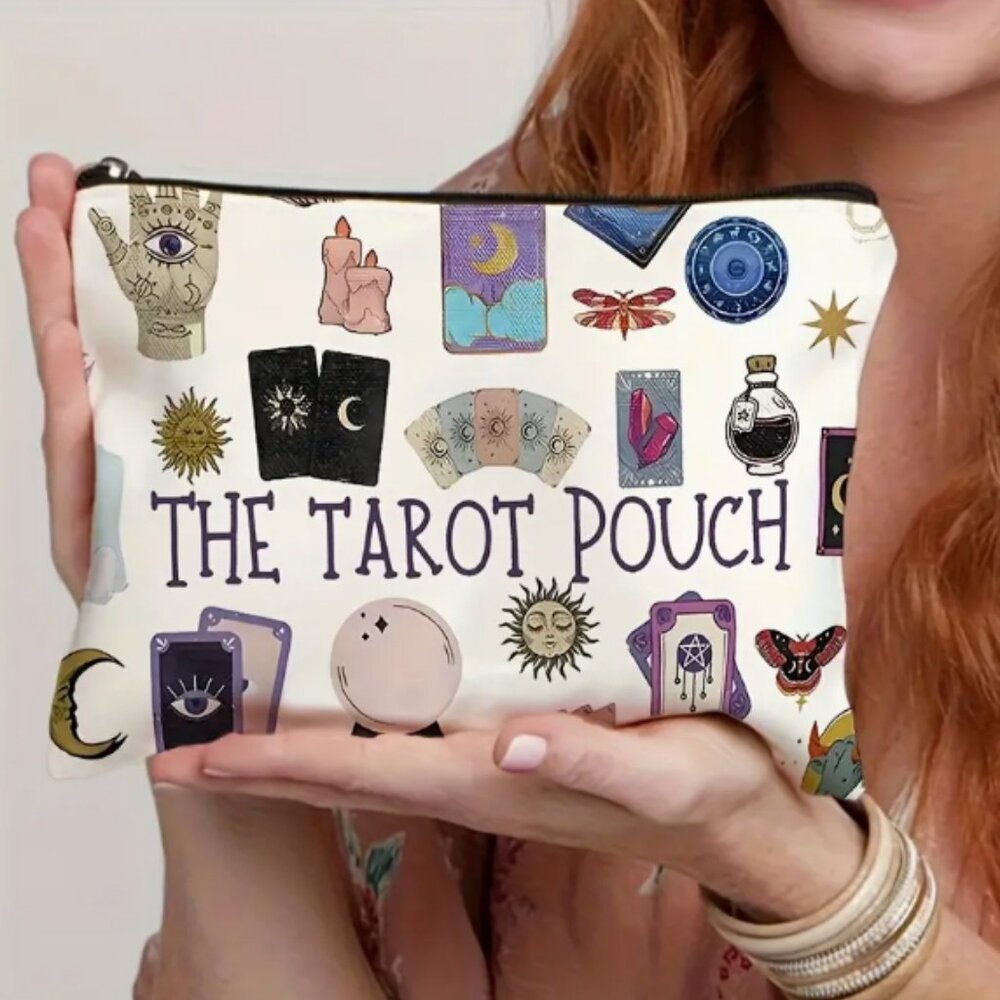 Tarot Mystical Art Makeup Zip Bag NWT